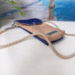 Handytasche *Anker* Gold/Nachtblau/Kork Hellbraun