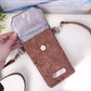 Handytasche *Anker* Weiß/Mint/Kork Natur (mit Silber Effekt)