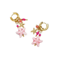 Ohrhänger Edelstahl -Seestern rosa-