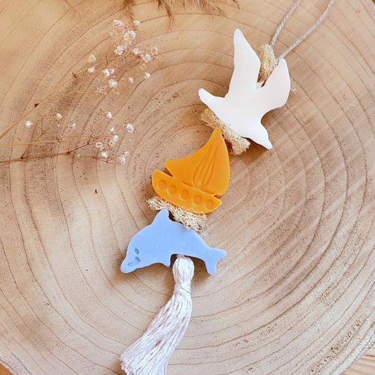 Seifenkette -Möwe/Boot/Delfin-
