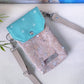 Handytasche *Anker* Weiß/Mint/Kork Natur (mit Silber Effekt)