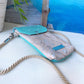 Handytasche *Anker* Weiß/Mint/Kork Natur (mit Silber Effekt)