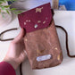 Handytasche *Vögel* Kupfer/Bordeaux/Kork Braun Bronze