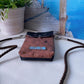 Handytasche *Papierboot* Kupfer/Schwarz/Kork Braun Bronze