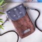 Handytasche *Papierboot* Weiß/Anthrazit/Kork Braun Bronze