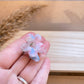 Haarklammer klein Blume -Samt-