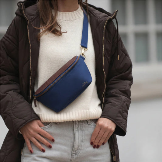Bauchtasche Sperling Casual *Blau/Kork Braun*