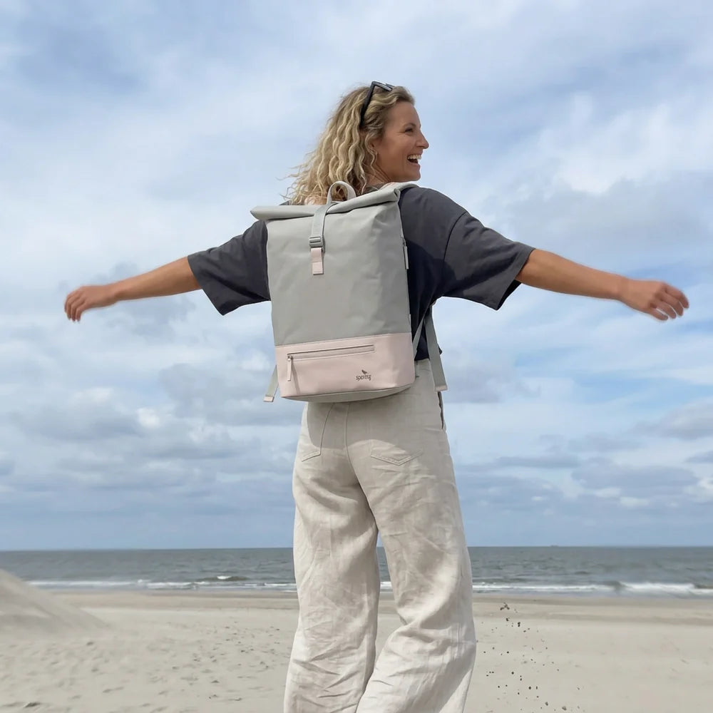 Rucksack Sperling Rolltop Daily *Mint/Creme* gepolstert