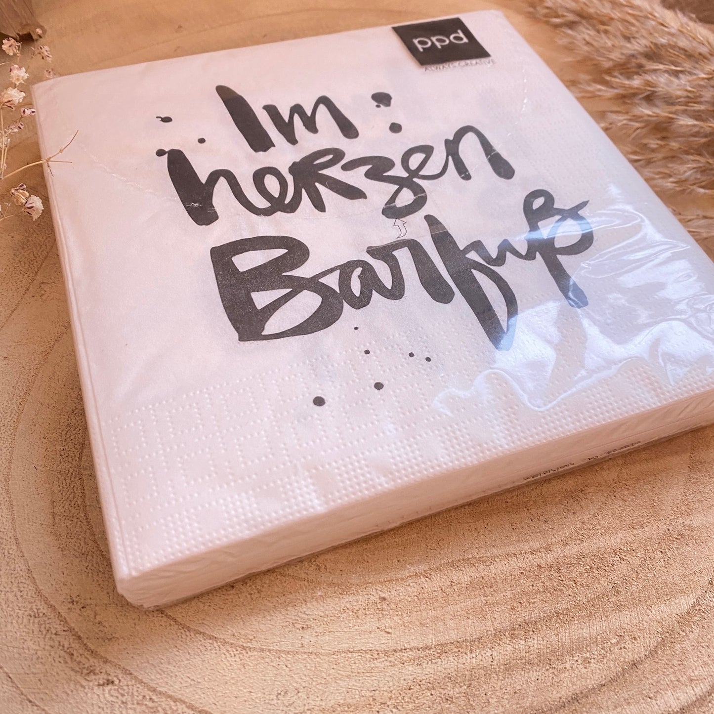 Servietten 33x33 cm -Im Herzen Barfuß-