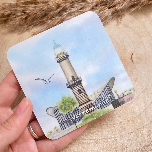 Untersetzer -Warnemünde/Teepott H-