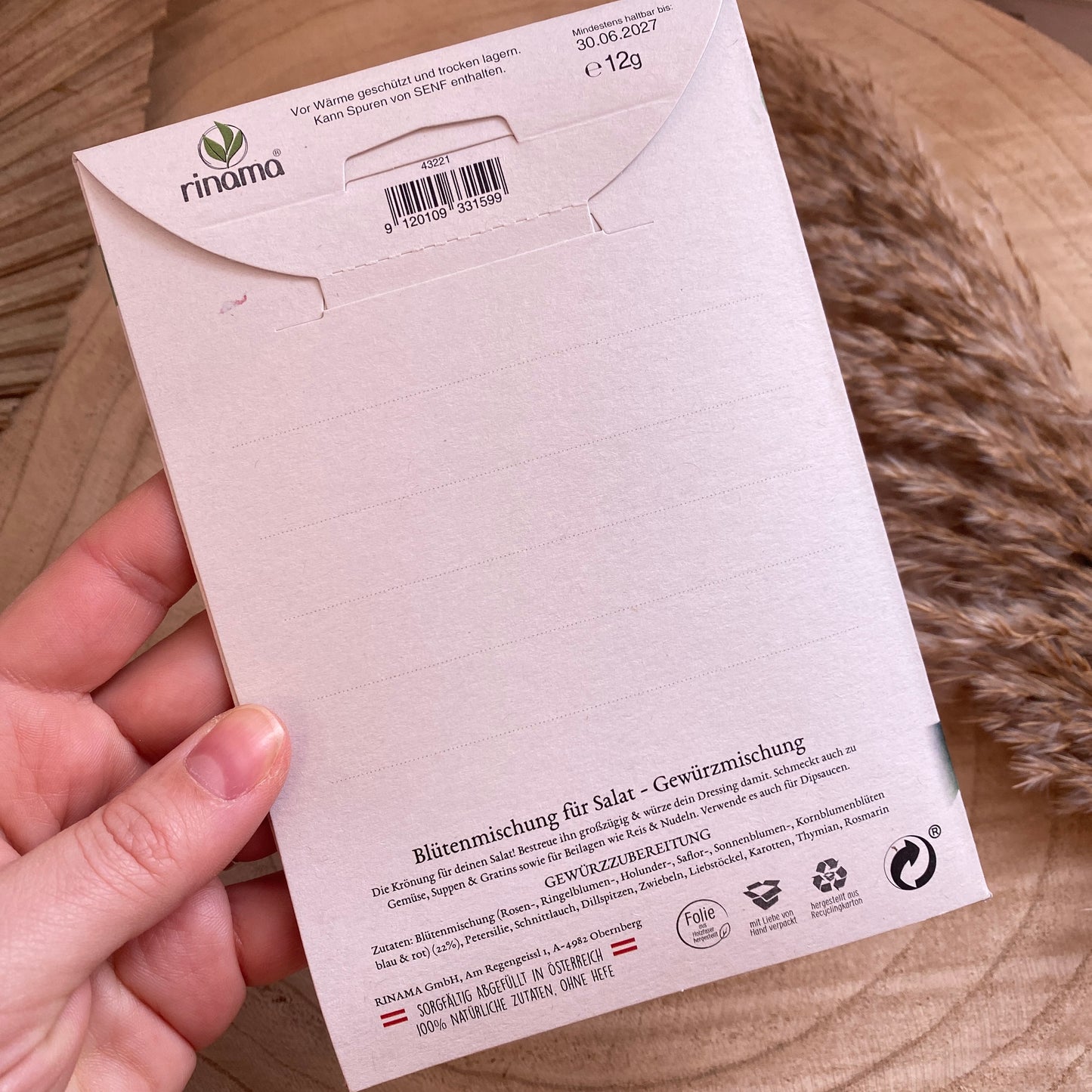 Gewürz Grußkarte -Schön, dass es Dich gibt-