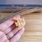 Haarklammer klein -Gelber Fisch-