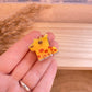 Haarklammer klein -Giraffe-