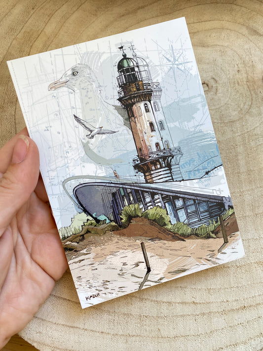 Karte A6 Kadur -Warnemünde Düne 111-