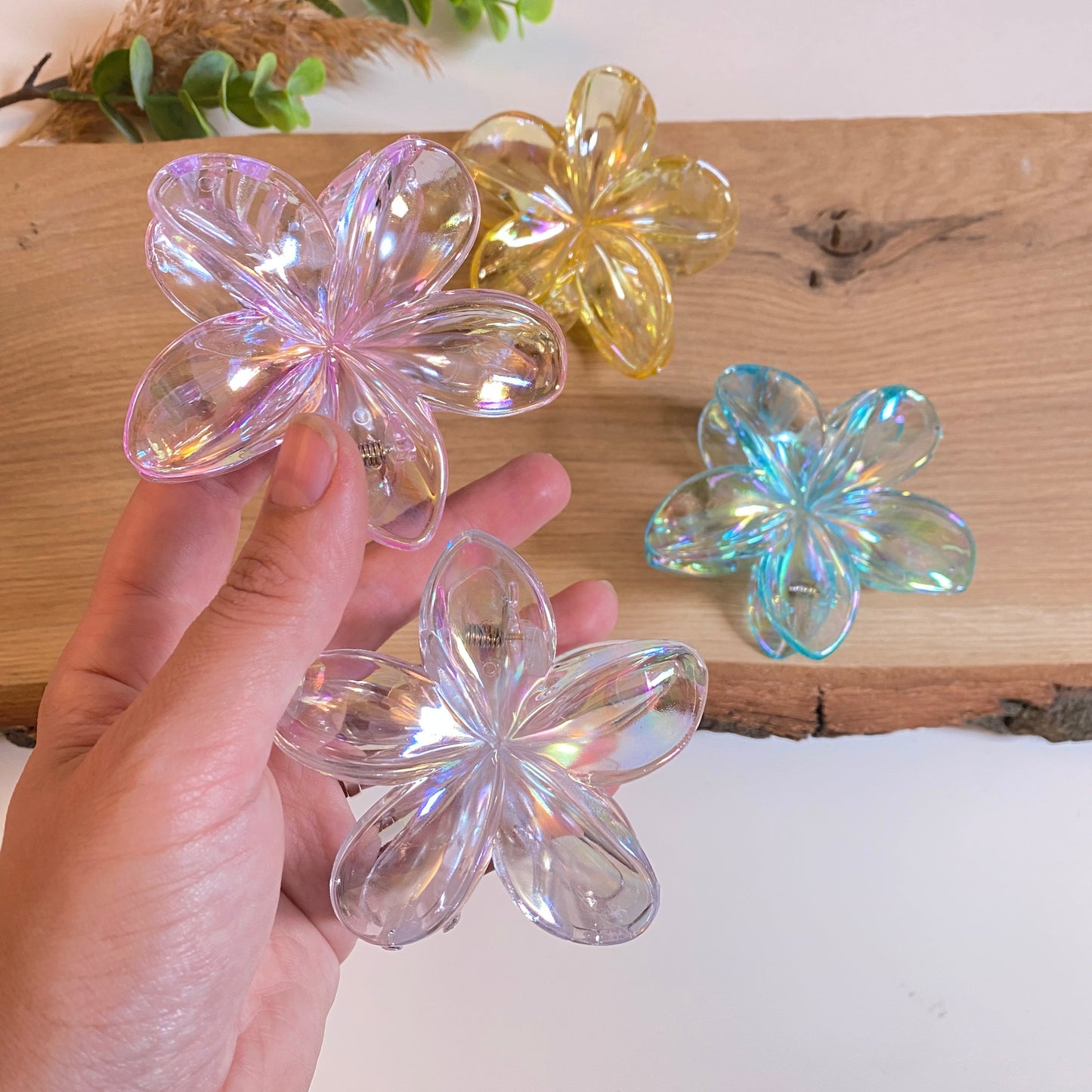 Haarklammer Flower -Mirror-