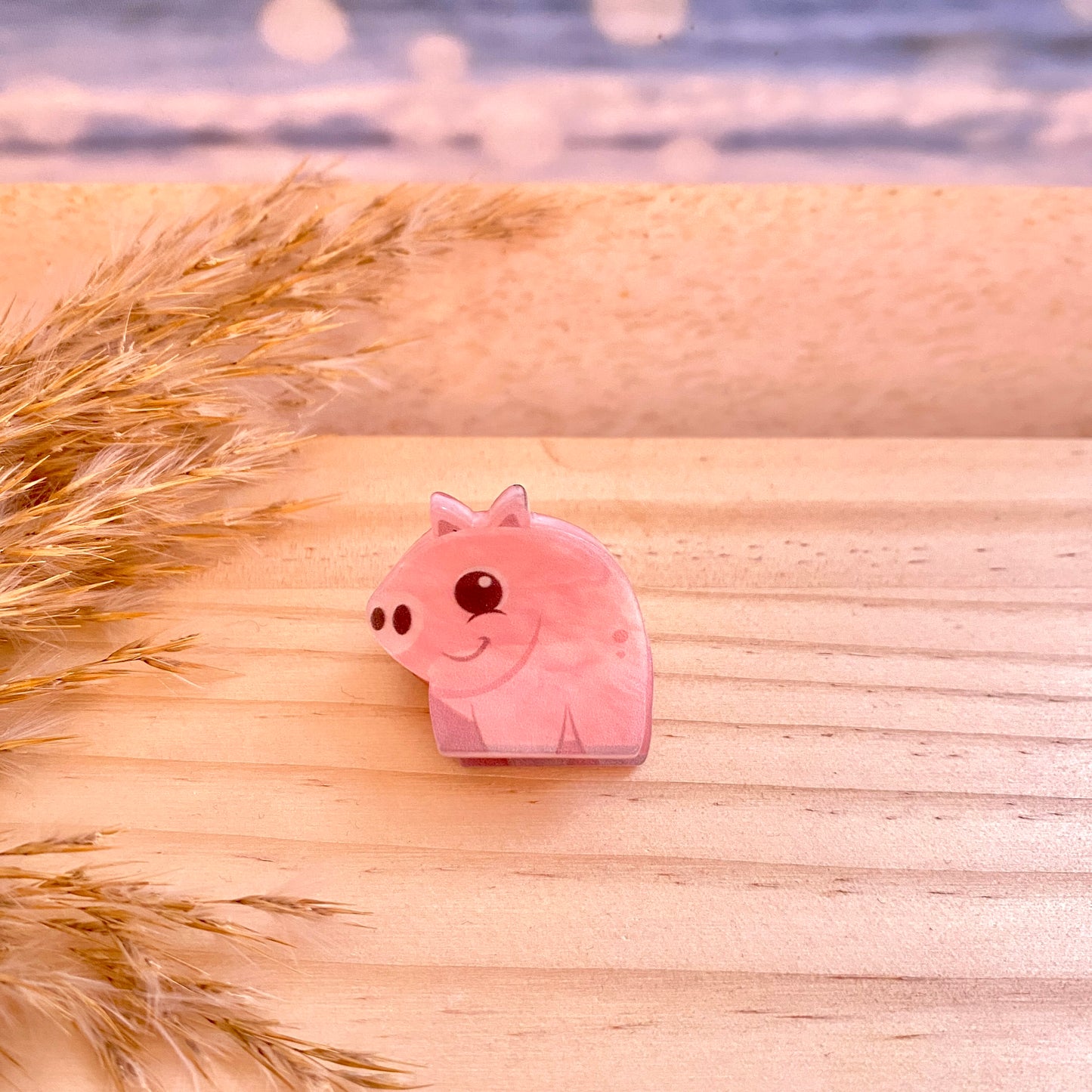 Haarklammer klein -Schwein-