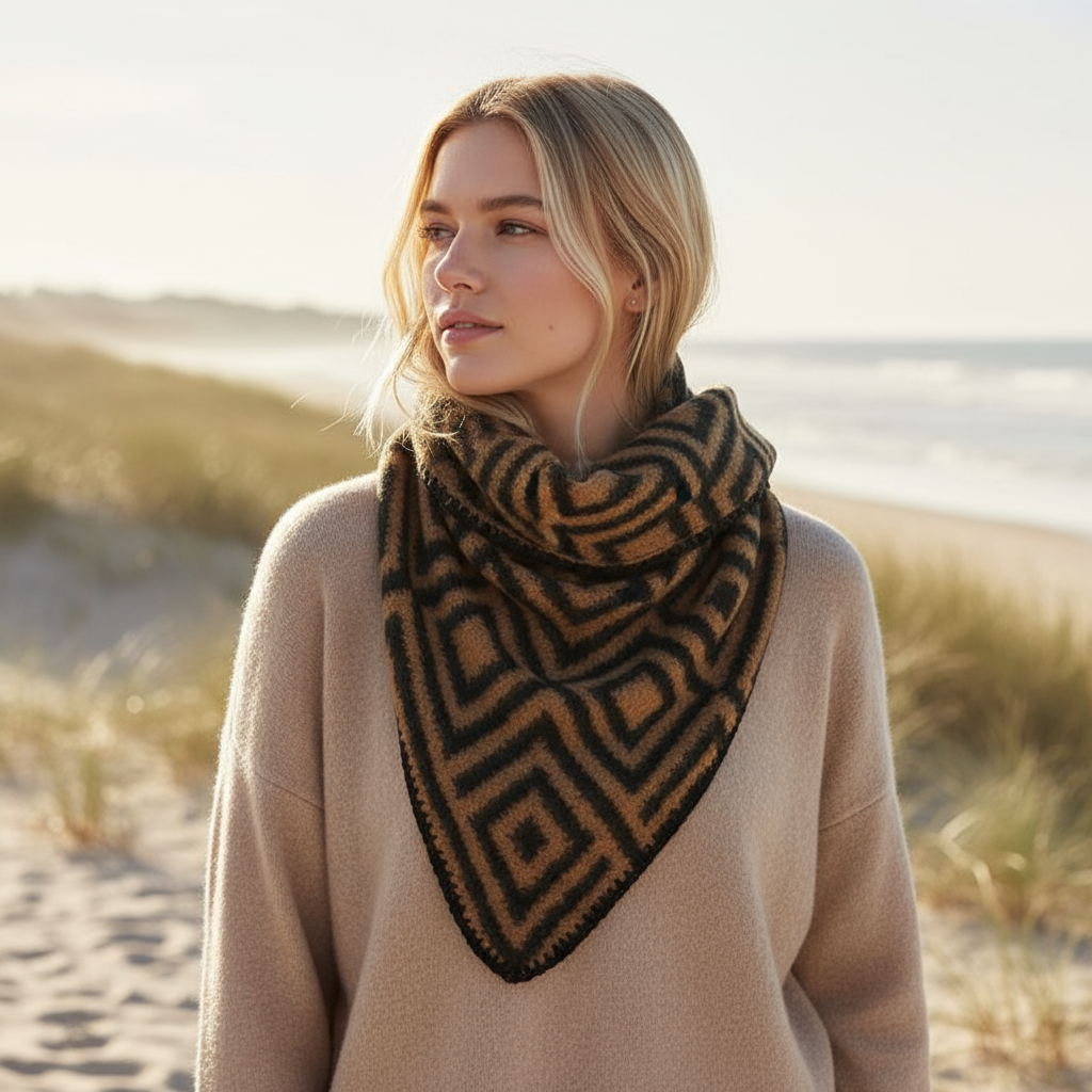 Schal Arktik -Cognac-