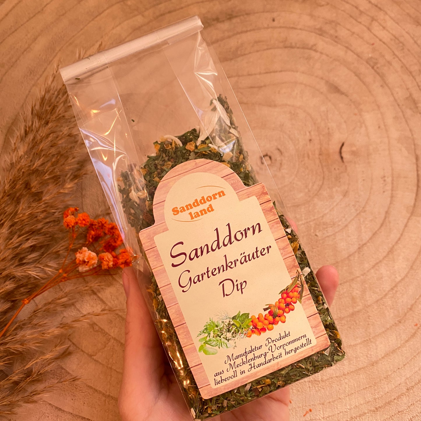 Sanddorn Gartenkräuter Dip