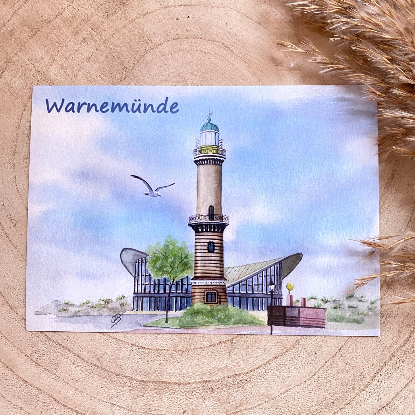 Karte -Warnemünde/Teepott Q-