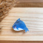 Haarklammer klein -Delfin Blau-