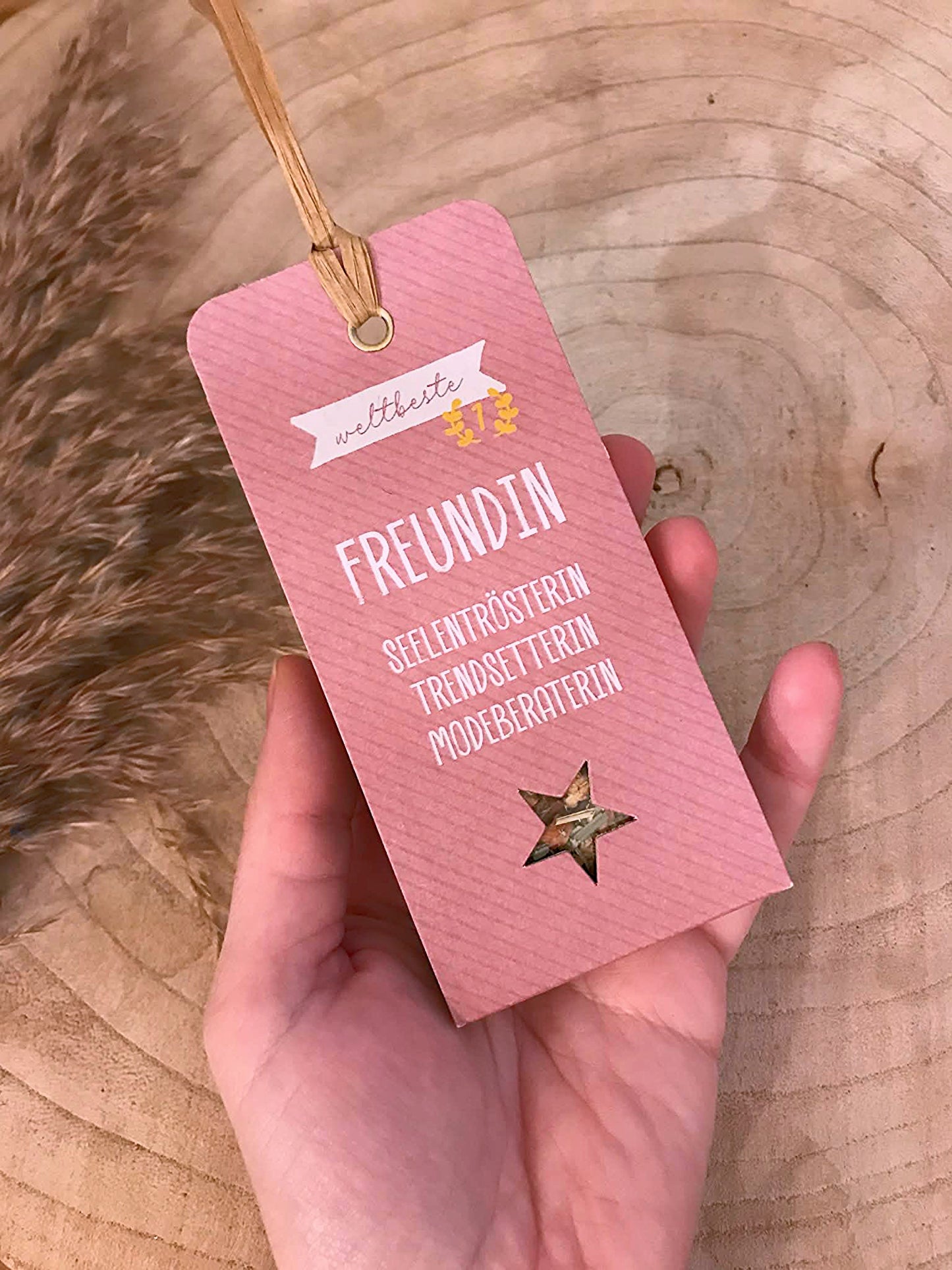 Tee Anhänger -Weltbeste Freundin-