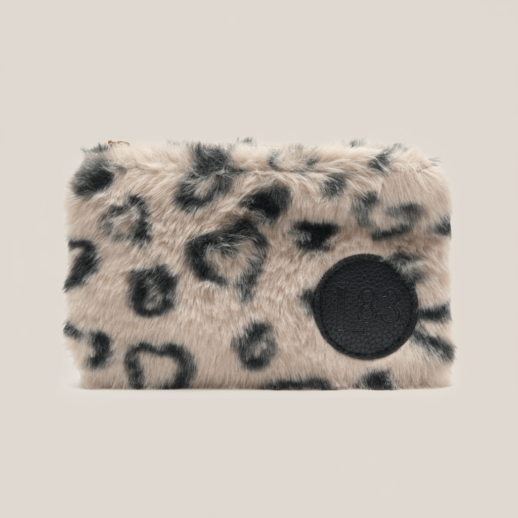 Täschchen Fell -Leo Creme-