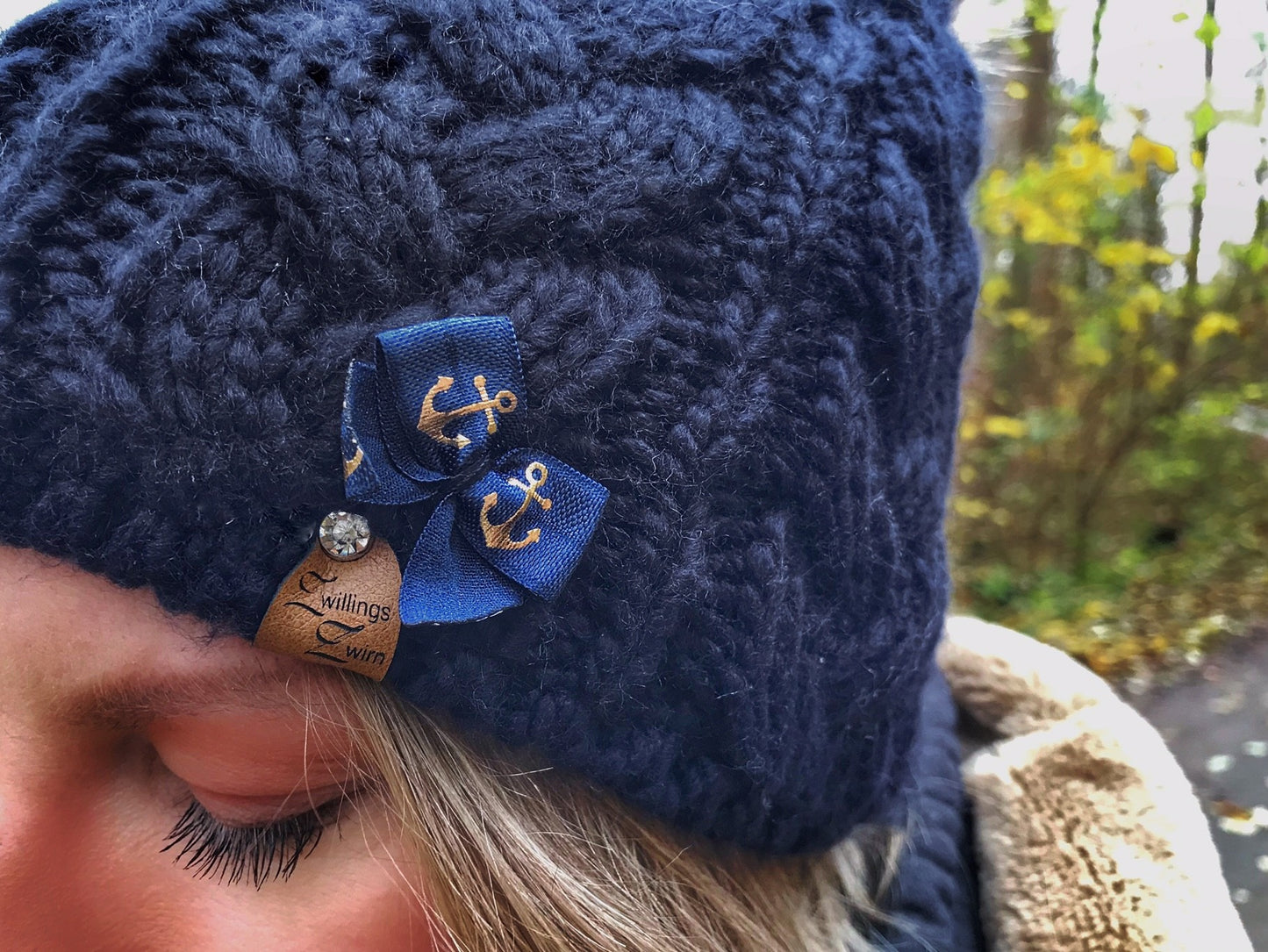 Strickmütze Nachtblau -Anker-