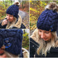 Strickmütze Nachtblau -Anker-