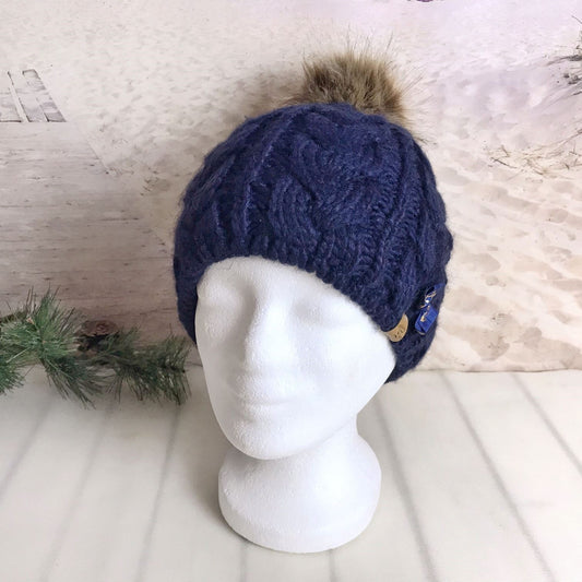 Strickmütze Nachtblau -Anker-