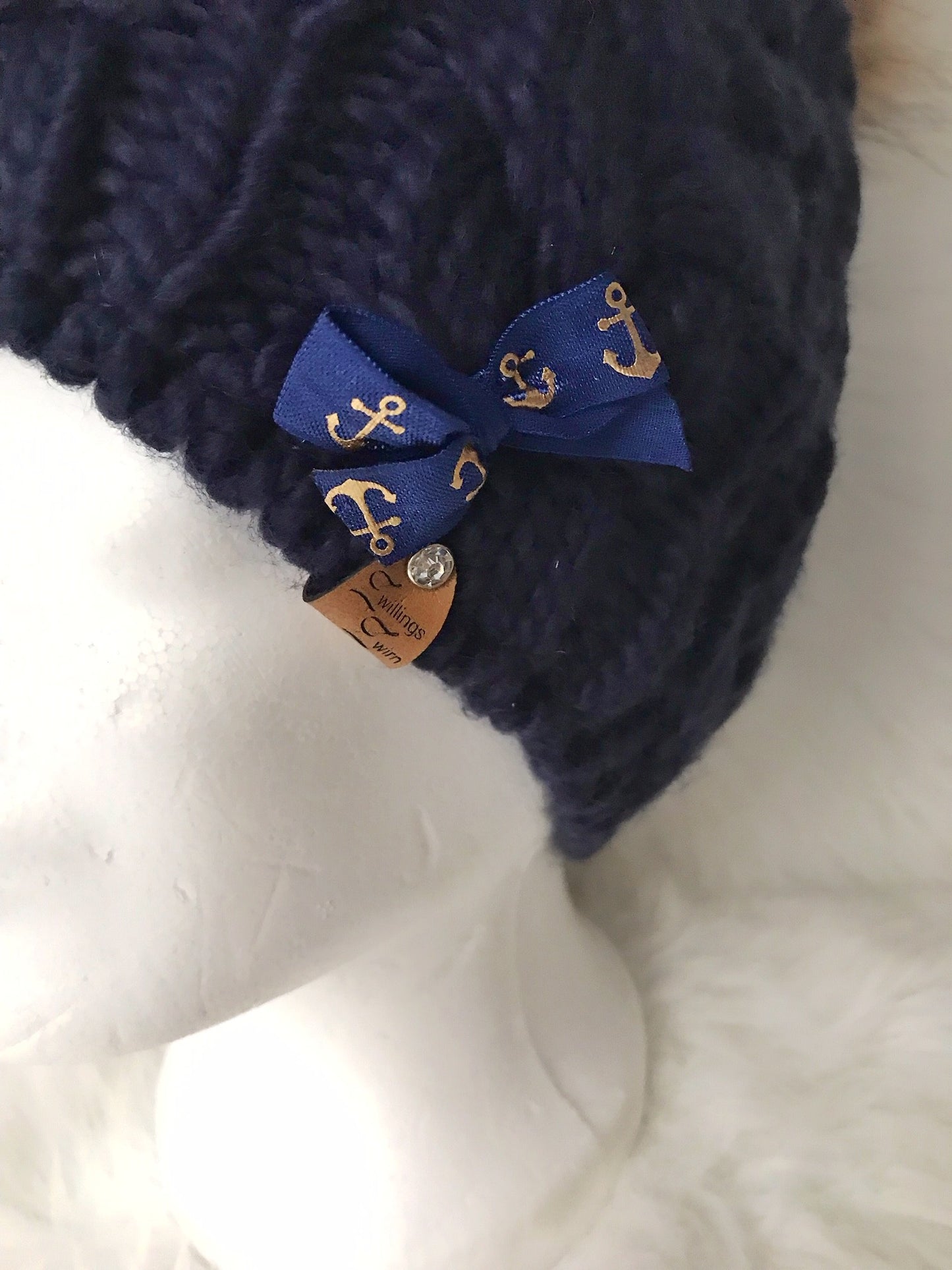Strickmütze Nachtblau -Anker-