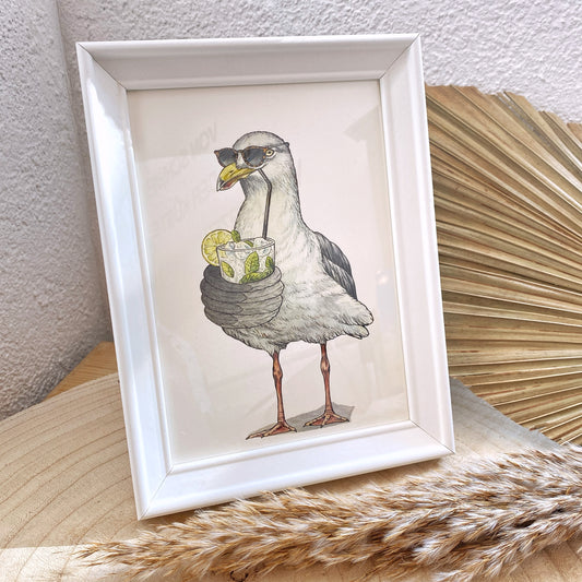 Kunstdruck 13x18 -Schluckmöwe-