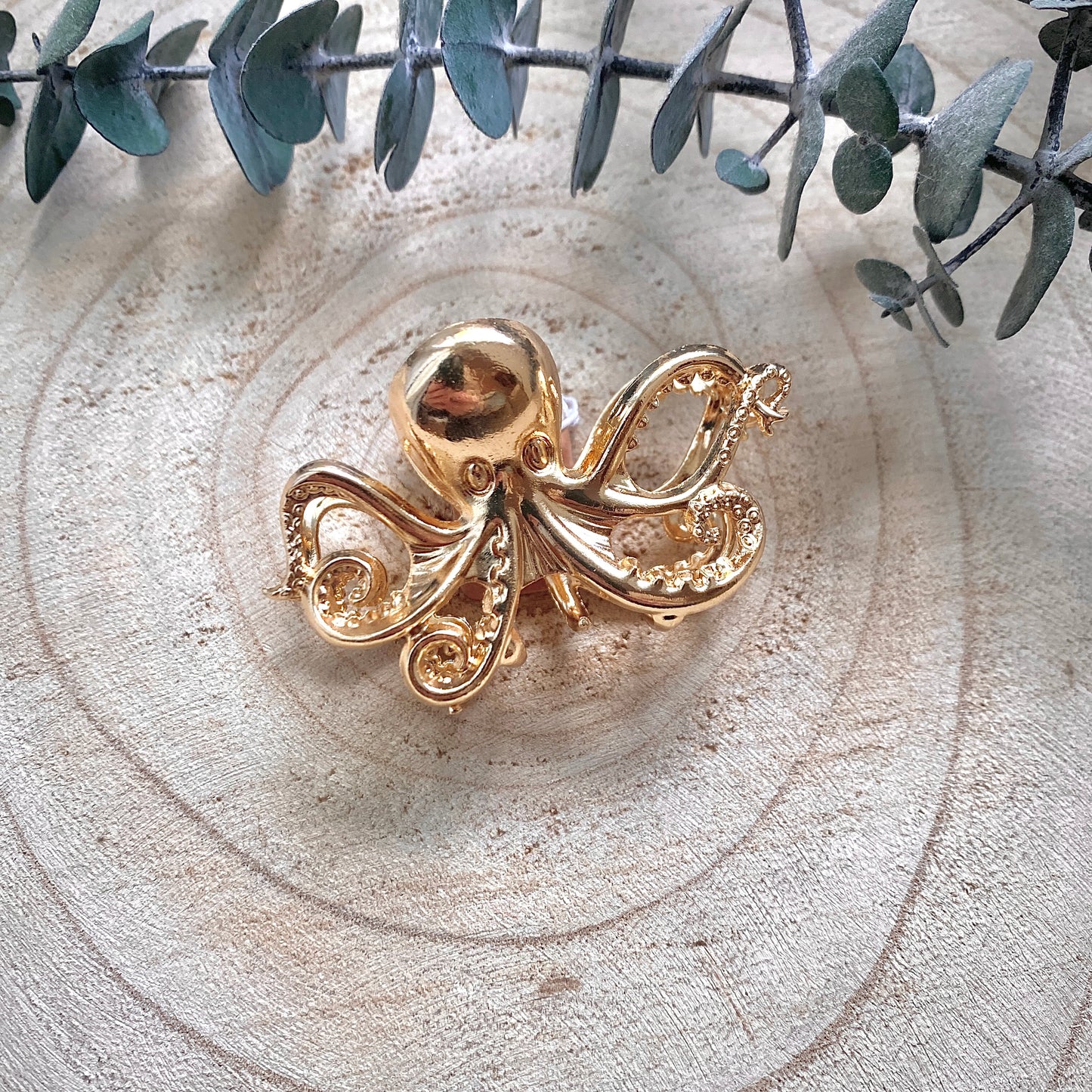 Haarklammer Oktopus -Metallic-