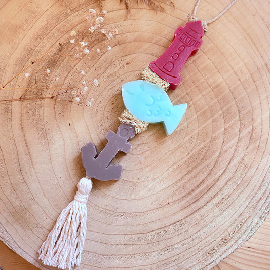 Seifenkette -Leuchtturm/Fisch/Anker-