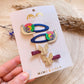 Haarclip Set -Schnecken/Schmetterlinge-
