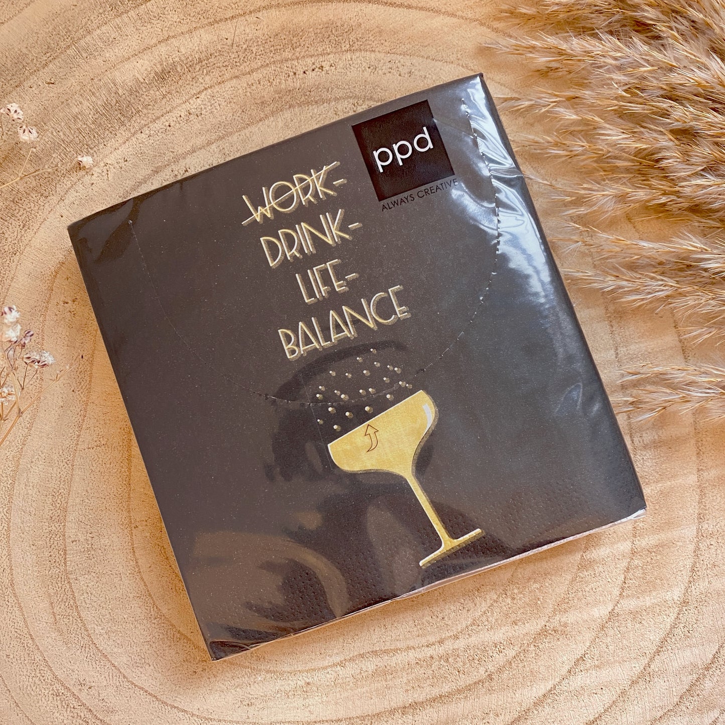 Servietten 25x25 cm -Drink-Life-Balance-