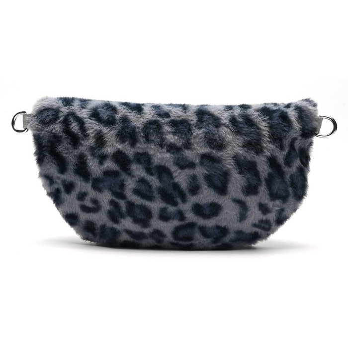 Bauchtasche Fell -Leo Grau-