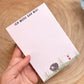 Notizblock A6 -Ich muss gar nix-