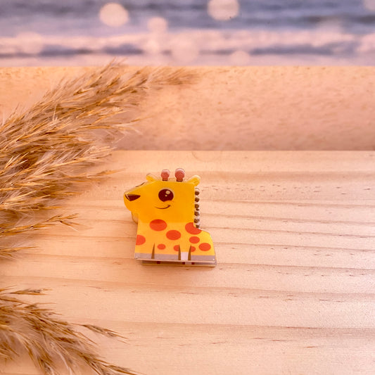 Haarklammer klein -Giraffe-