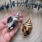 Haarklammer Muschel -Metallic-