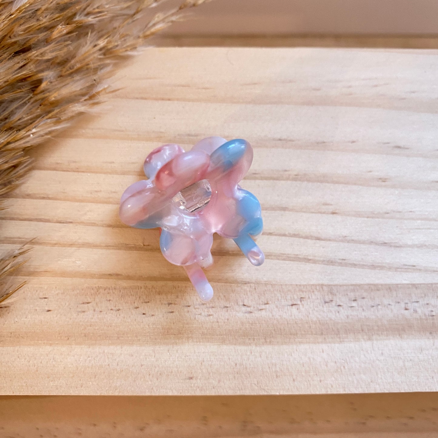 Haarklammer klein Blume -Samt-