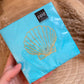 Servietten 25x25 cm -Goldene Muschel-