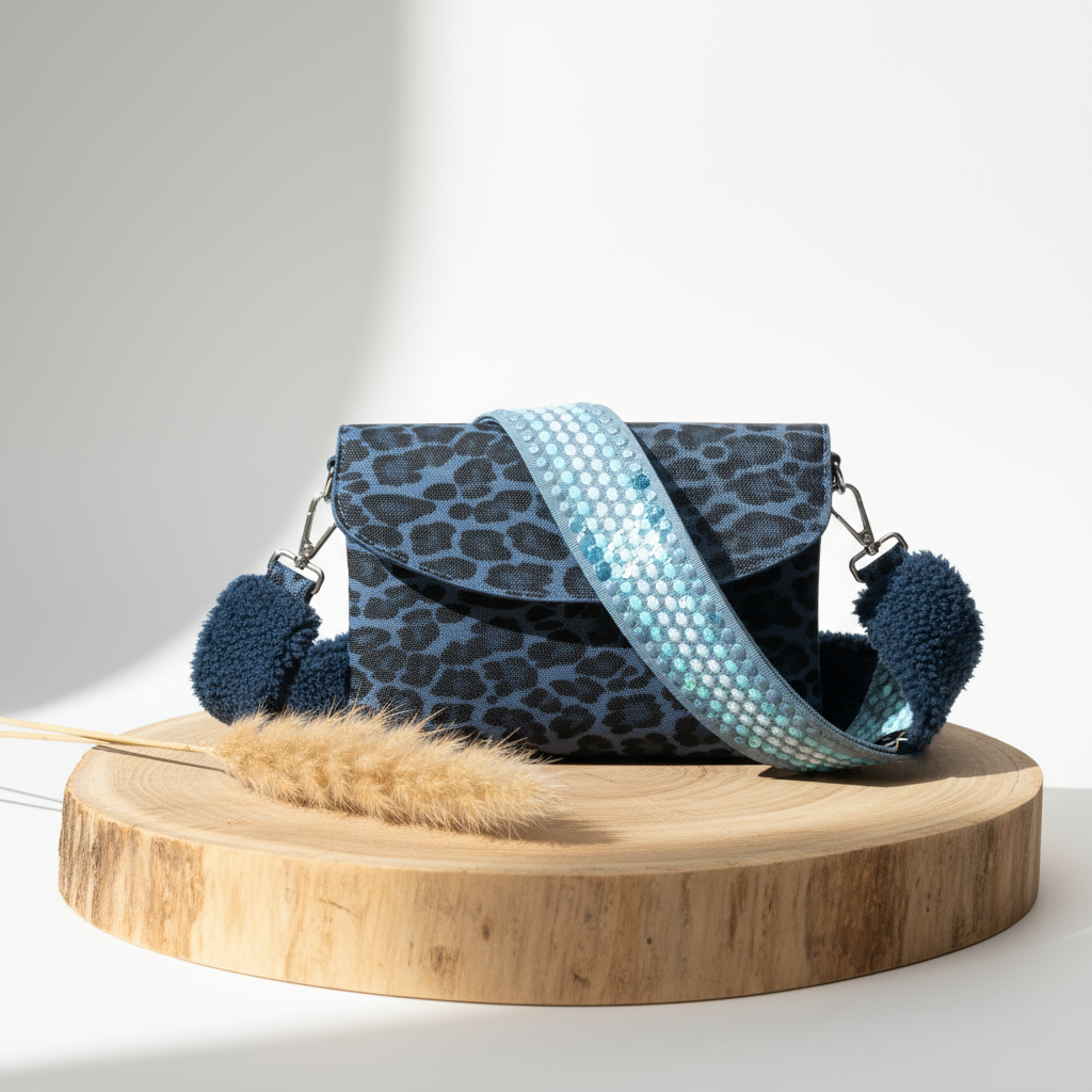 Umhängetasche Leo -Blau-