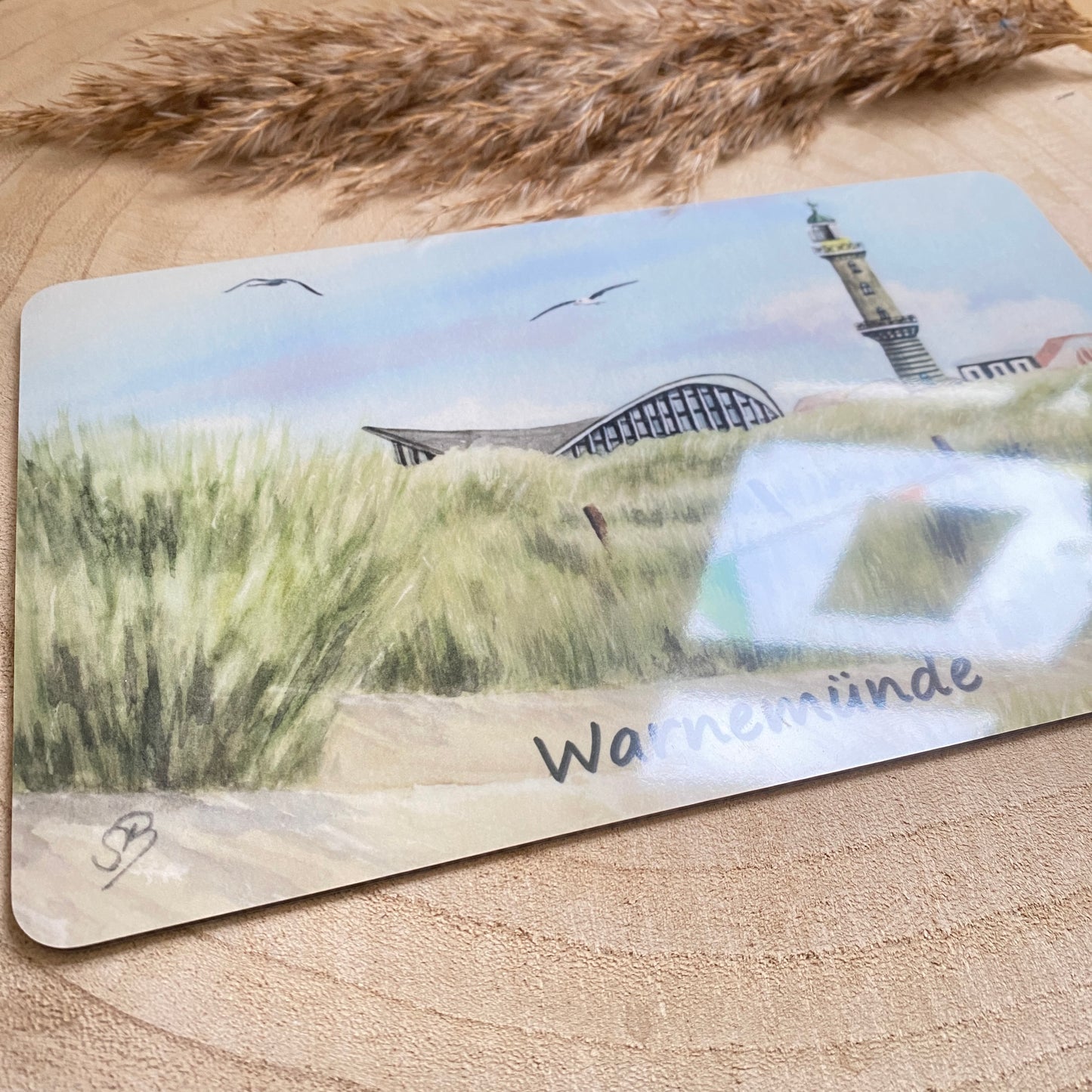 Frühstücksbrettchen -Warnemünde/Düne Grün Q-