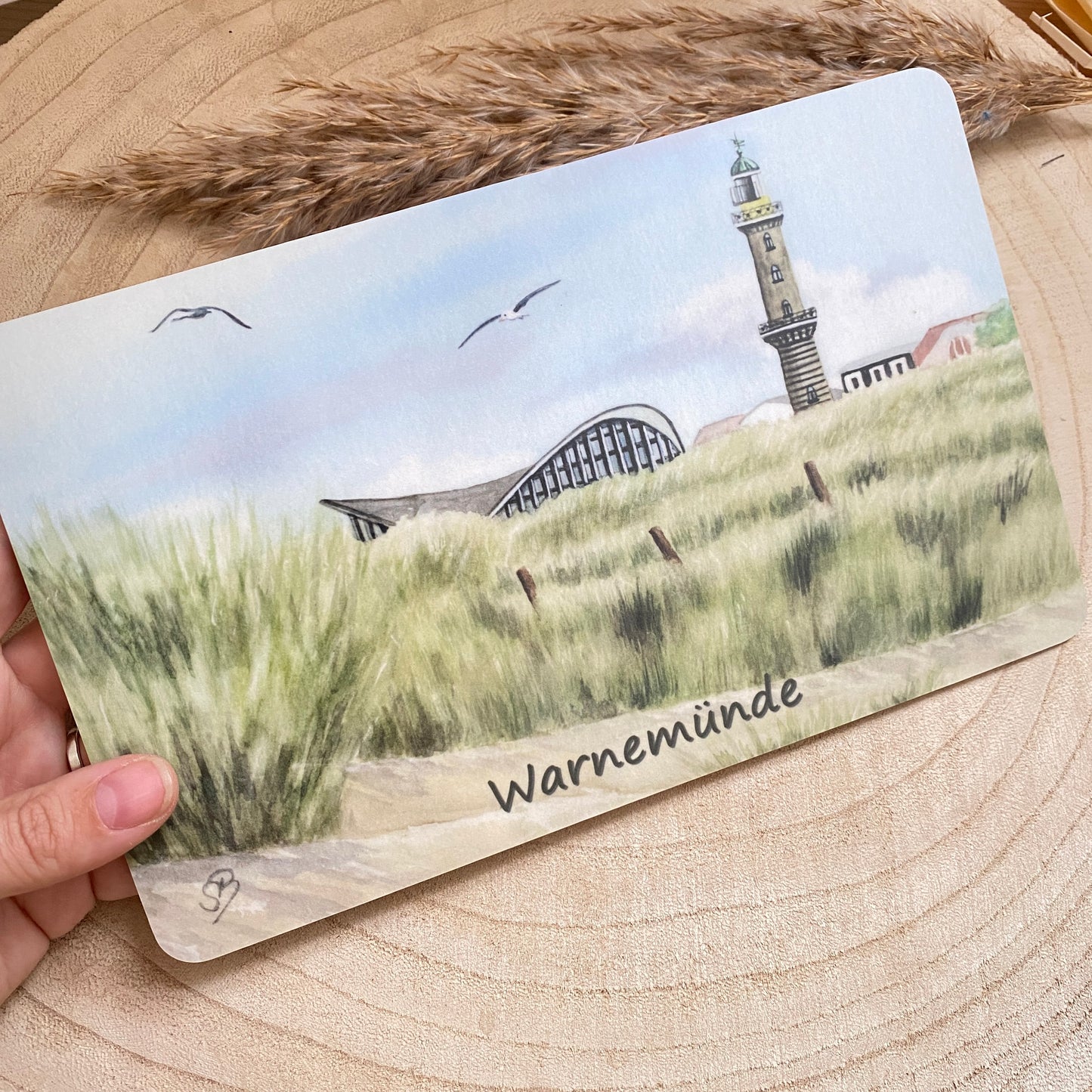 Frühstücksbrettchen -Warnemünde/Düne Grün Q-