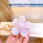 Haarklammer Blume -Rosa meliert-