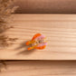 Haarklammer klein -Fisch Gelb/Orange-
