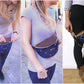 Bauchtasche *Anker* Weiß/Meeresblau/Kork Hellbraun