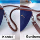 Bauchtasche *Anker* Weiß/Meeresblau/Kork Hellbraun