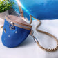 Bauchtasche *Anker* Weiß/Meeresblau/Kork Hellbraun