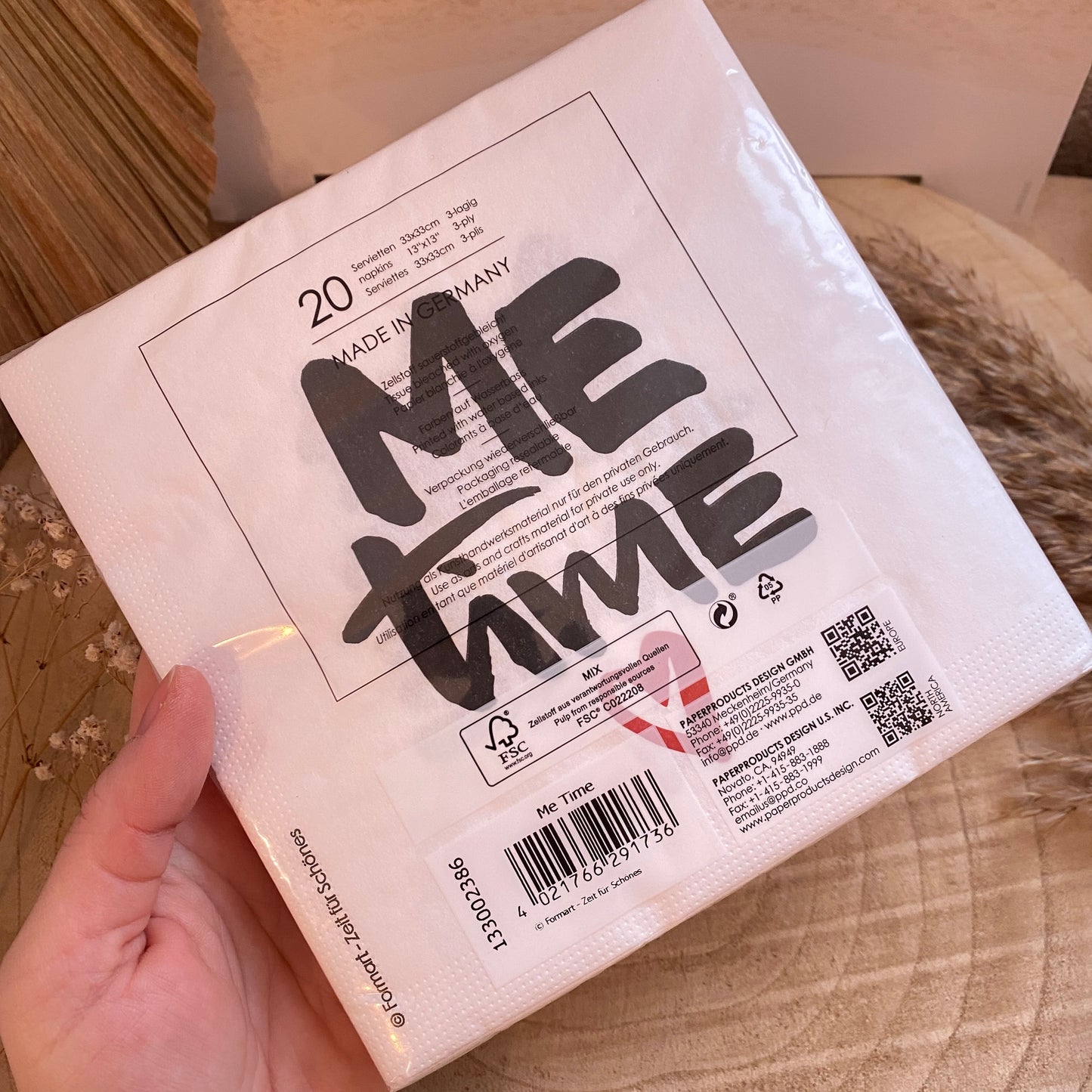 Servietten 33x33 cm -Me Time-
